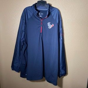 Nike Mens 3XL Houston Texans 1/4 Zip Jacket Dri-Fit